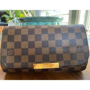Authentic Damier Ebene Favorite PM